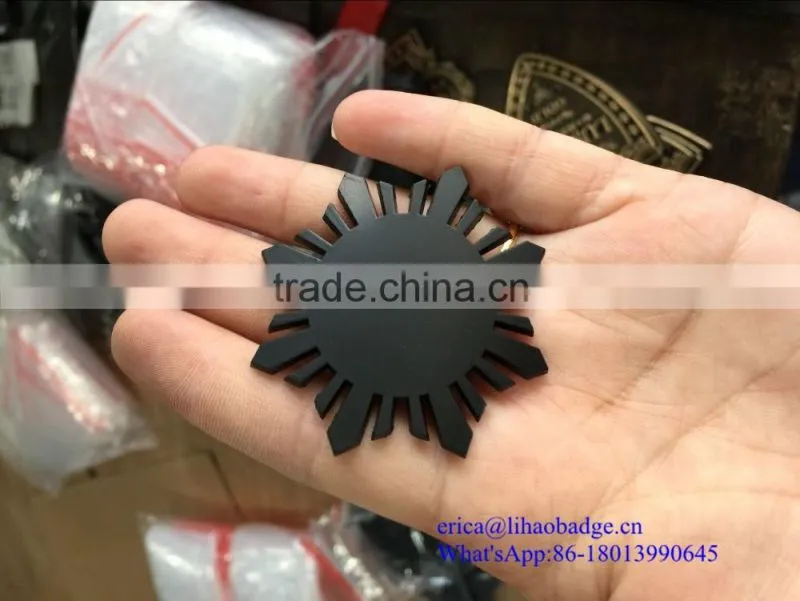Designer metal plates tags for jeans , designer metal labels for hangbags