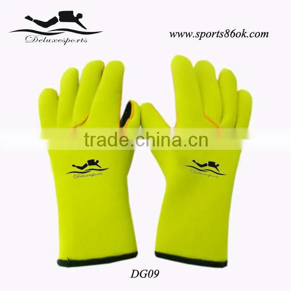 Surfing/diving neoprene gloves SCR dive gloves fluo color gloves