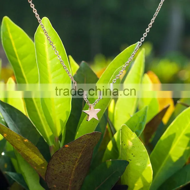 Stainless Steel 10mm Vintage Tiny Pentagram Star Charm