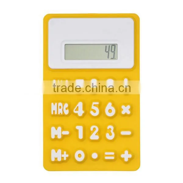 8 digits rubber calculator water proof