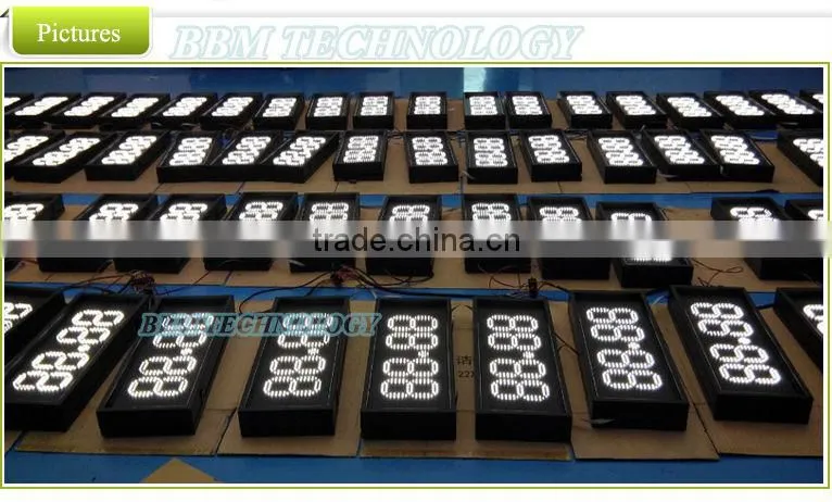 high brightness Led gas price signs with FCC
