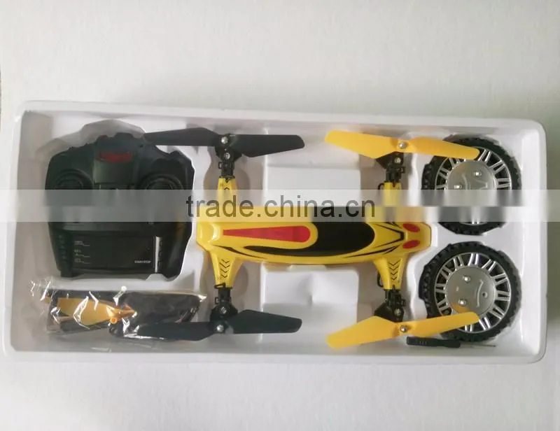 Hot Sales New Style Rc Toy 2.4G 4CH RC Axis Gyro Flying Car Quad 2 in 1 Rc Car & Quadcopter Two Model Rc Toys Lastest Quadcopter