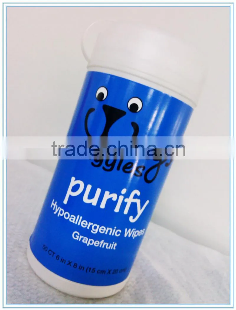 plastic pet wipe canister