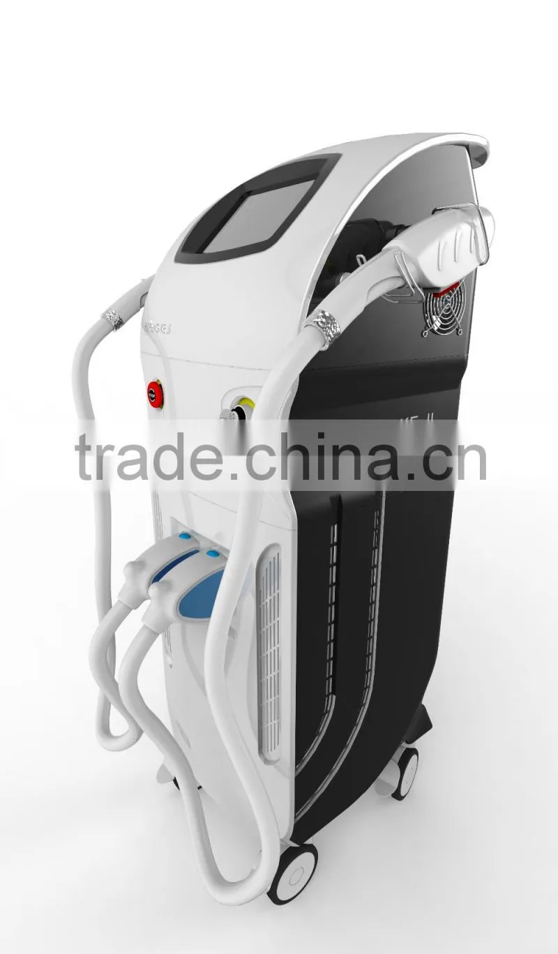 Professional multufunction three in one beauty machine: E-light+SHR+IPL