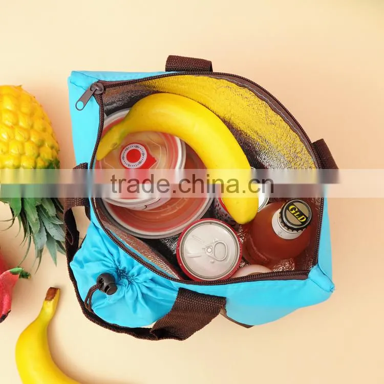 2015 new design 420D polyester PVC cooler tote lunch bag
