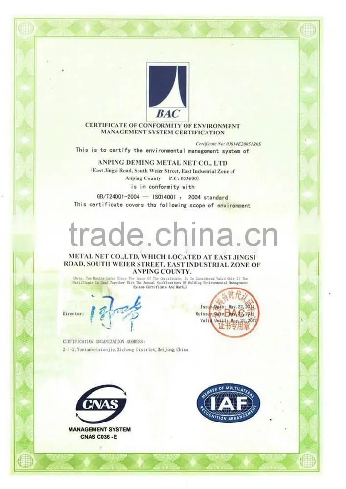 Quality & Company Certificate - Anping Deming Is Your Best Choice