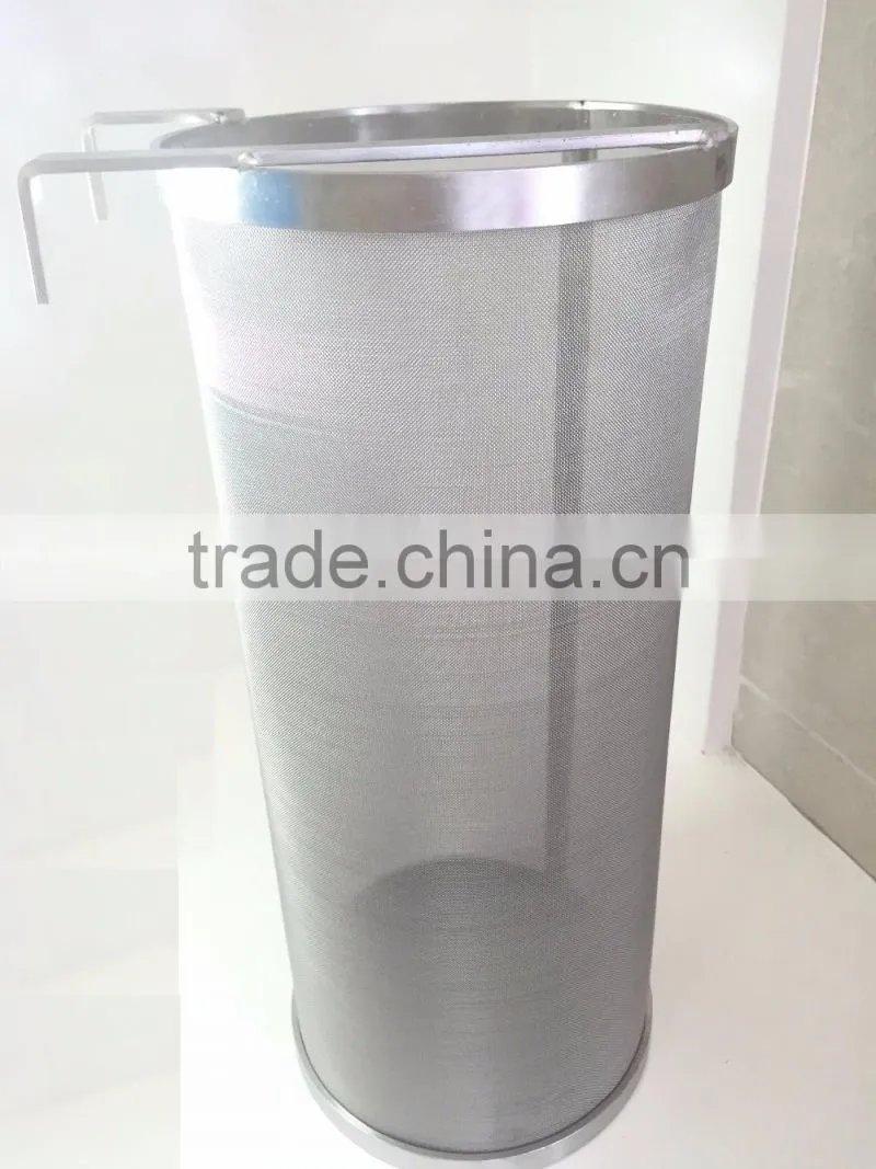 top quality 200 mesh 300 micron stainless steel strainer pot /Homebrew hop filter