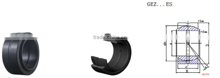 GEZ...ES series Lubricated Radial Spherical Plain Bearing