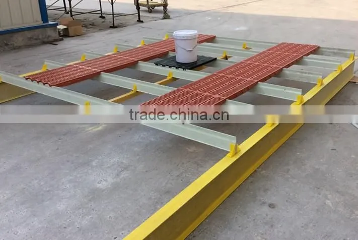 Fiber Glass Beam Support/slat floor for pigs