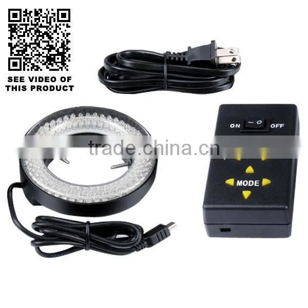144 LED Microscope Camera Ring Light (4 zone control 61mm Max Dia)