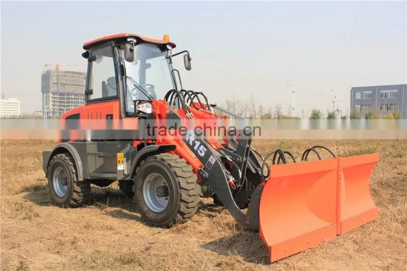 CE Certificate ER15 Mini Loader with Quick Hitch/Snow Blade for Europe