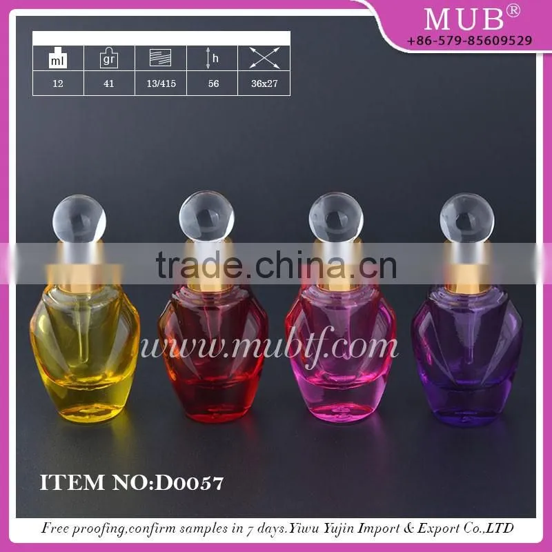 D0055 roll bottle glass bottle aluminum perfume bottle wholesale