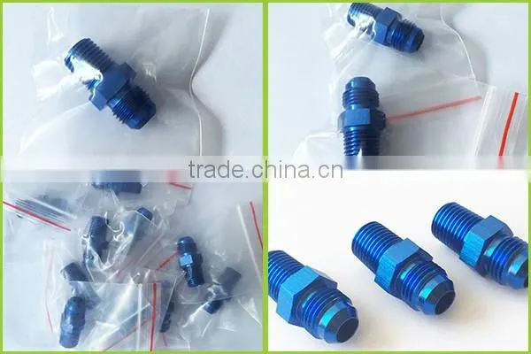Anodized Aluminum black AN to NPT Adaptor