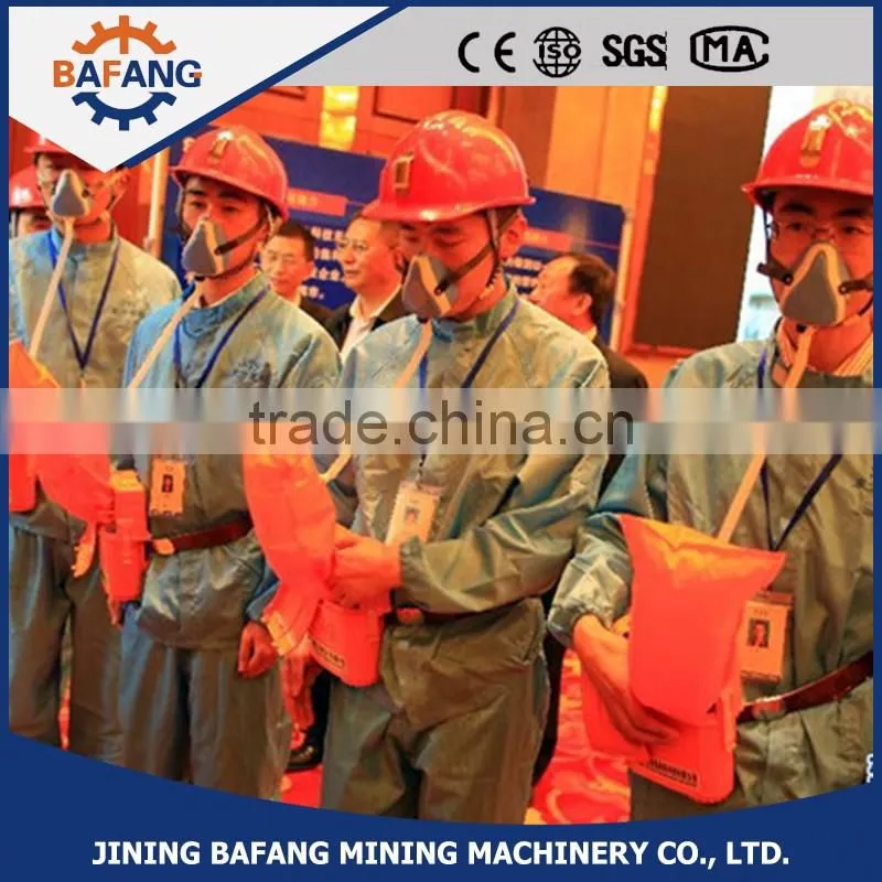 Portable oxygen self-rescuer for mining