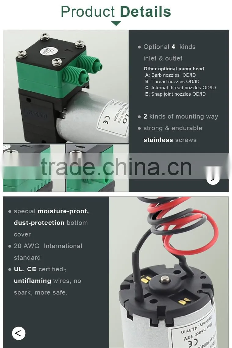 Mini Vacuum and Air Pump (DC brush motor)