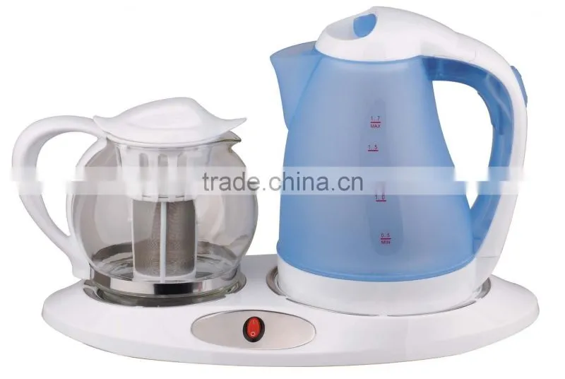 Electric kettle Set 2011 with glass teapot filter water gauge