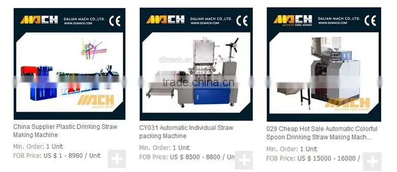 CY039 CE Certification High Efficiency Small Automatic Drinking Straw Wrapping Machinery