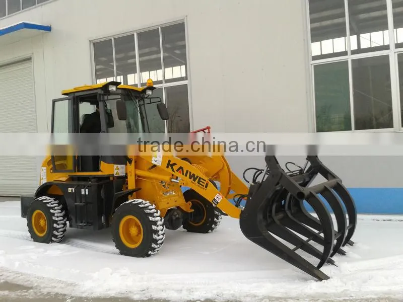 zl-15f wheel loader with CE, snow bucket, joystick, cab heater