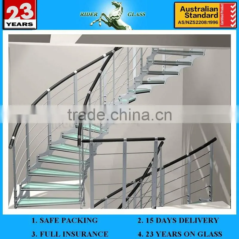 3-19mm Glass Stair Railing