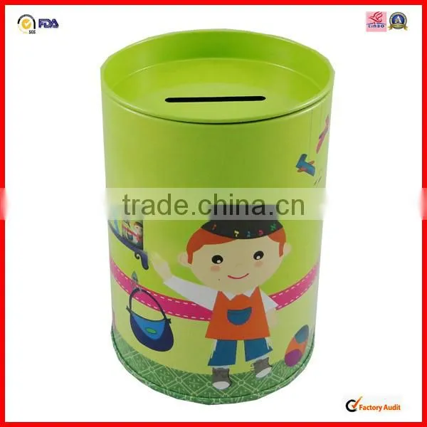 recycled material factory sale custom can coin tin