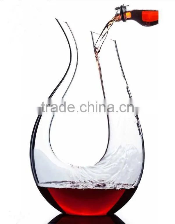 1.5L U-shaped goblet decanter for wine