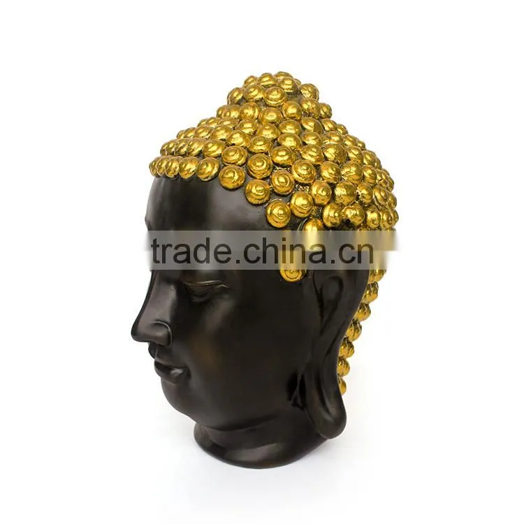 Resin buddha head statue
