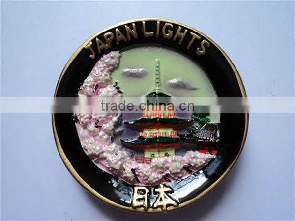 Polyresin landscape tourist souvenir magnets