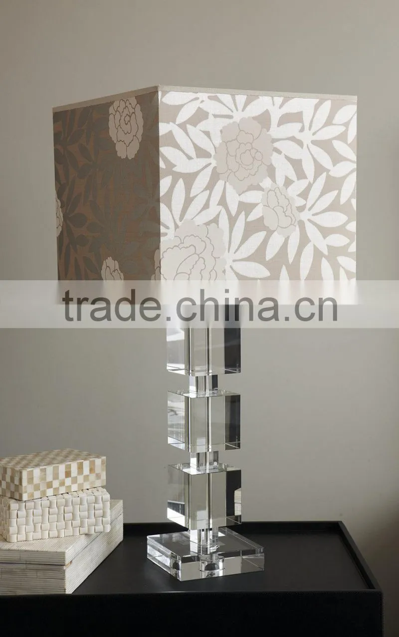 hot sale crystal block lamp for home decor