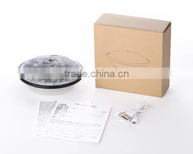 2017 Latest Cool Mist Moon Air Humidifier, USB Rechargeable Decorative Night Light Moon Mist Humidifer
