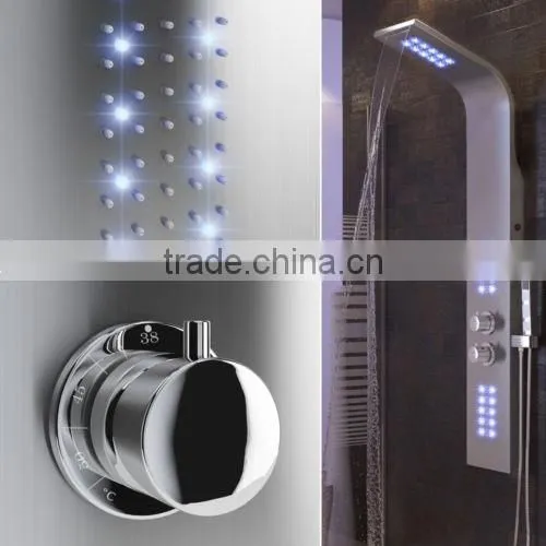 Hot Sale Stainless Steel Thermostatic Bathroom electronic shower panel
