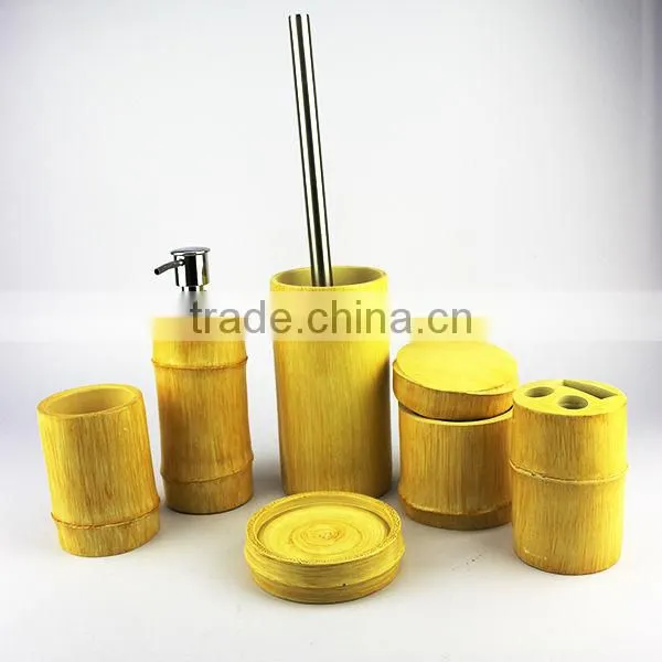 EA01634 green bamboo bathroom accessory wholesale
