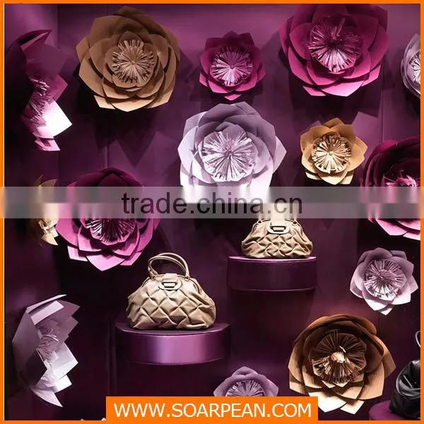kindergarten wall decoration paper wholesale artificial leaves