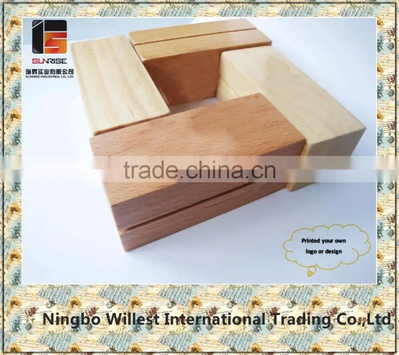 Wooden base for chalkboard,high quality menu holder wood base