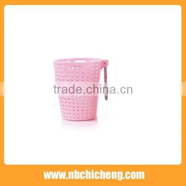 Plastic shelf bracket bath samll storage basket with hook