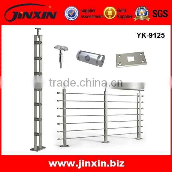 Stainless Steel 304 316 balustrade posts/deck posts metal rod railing YK-9125
