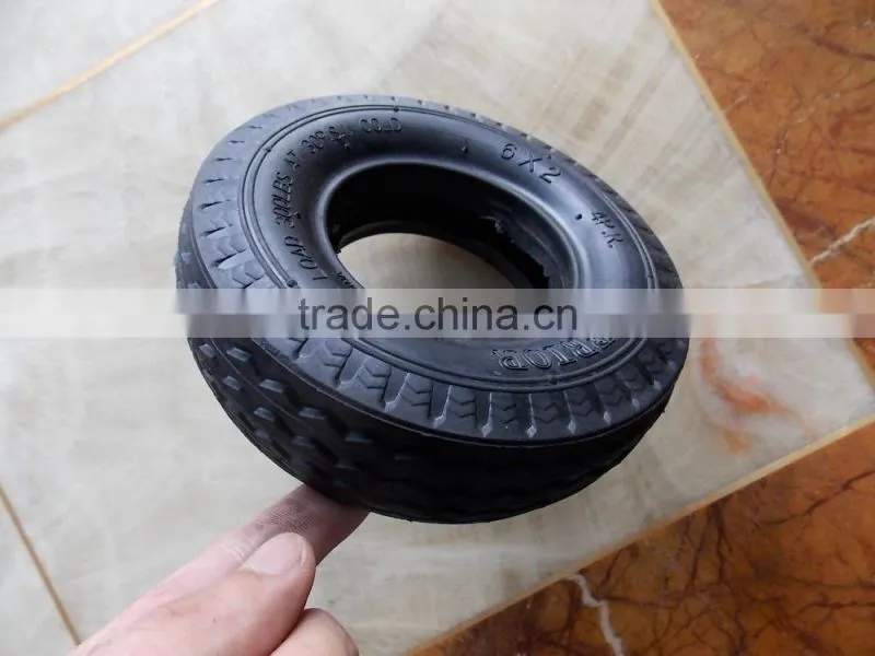 6inch trolley wheel tyre 6x2