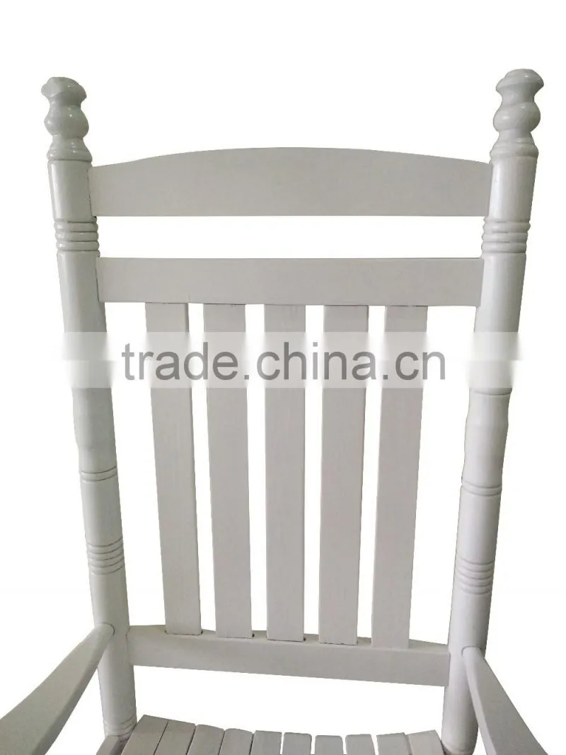 Manufacturer directly supply the set of wooden rocking chair and table for hot sale