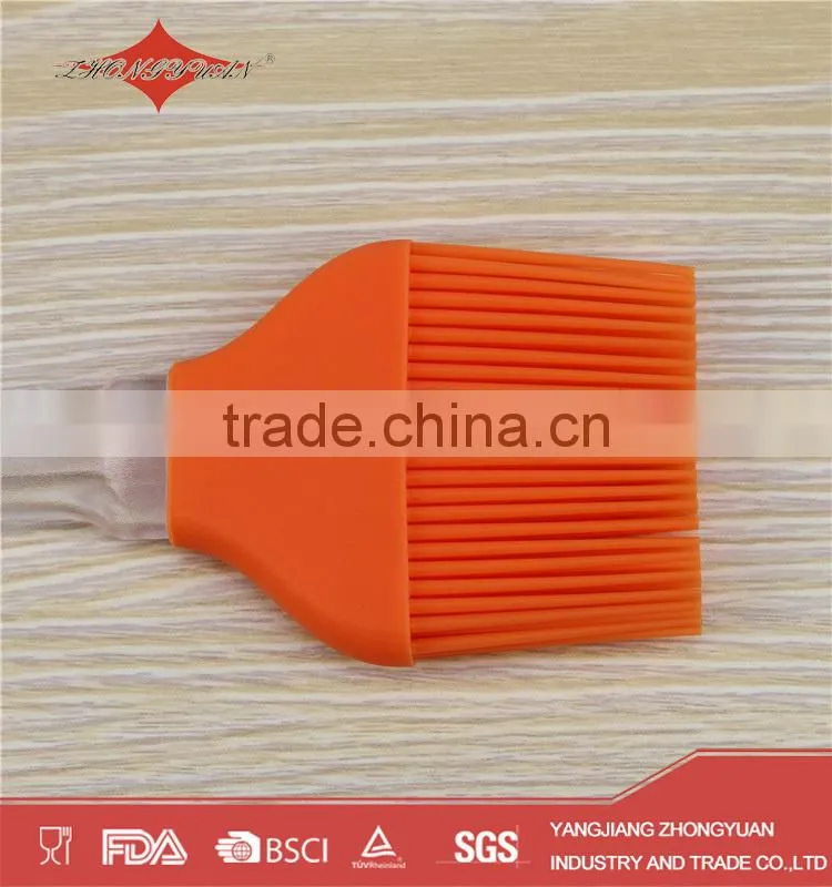 Non toxic pastry tools plastic handle silicone brush