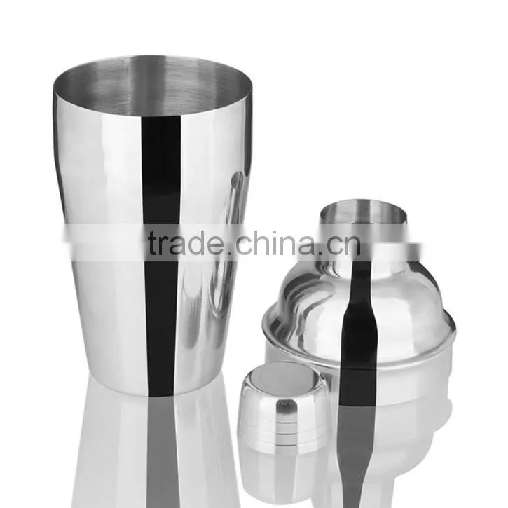 New Stainless Steel Cocktail Shaker Set Mixer Cup Kit Set