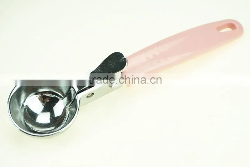 42160 hot sale zinc alloy icecream spoon Stainless steel ice cream spoon
