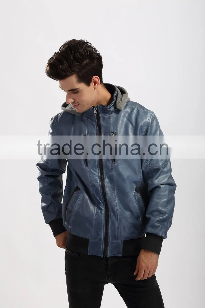 Latest Design Men Pu Leather jacket