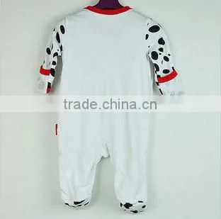 knitted baby romper,cow style baby rompers,100%cotton interlock baby wear