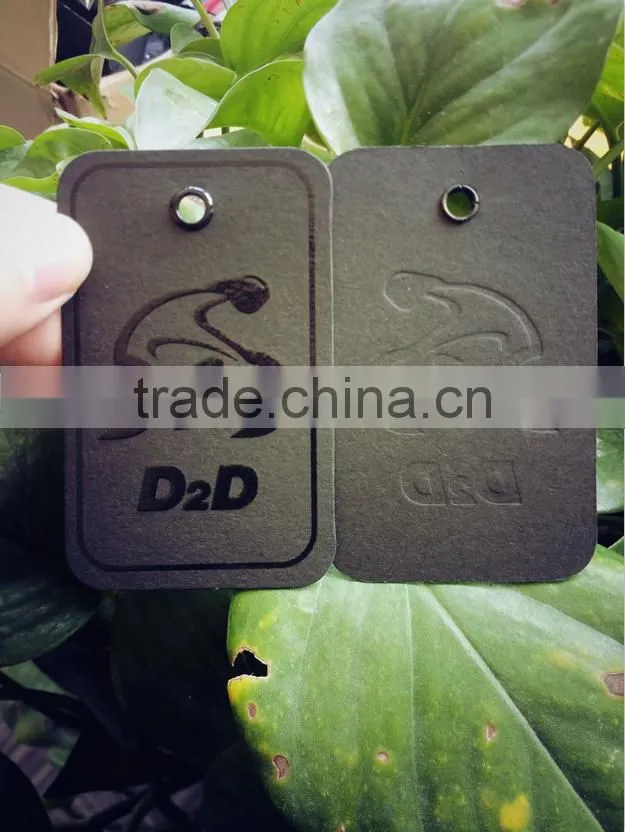 high quality gold logo jeans hang tag