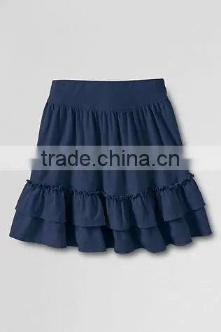 New Design Cake Pattern Half Knitted Girls Kids Skirt