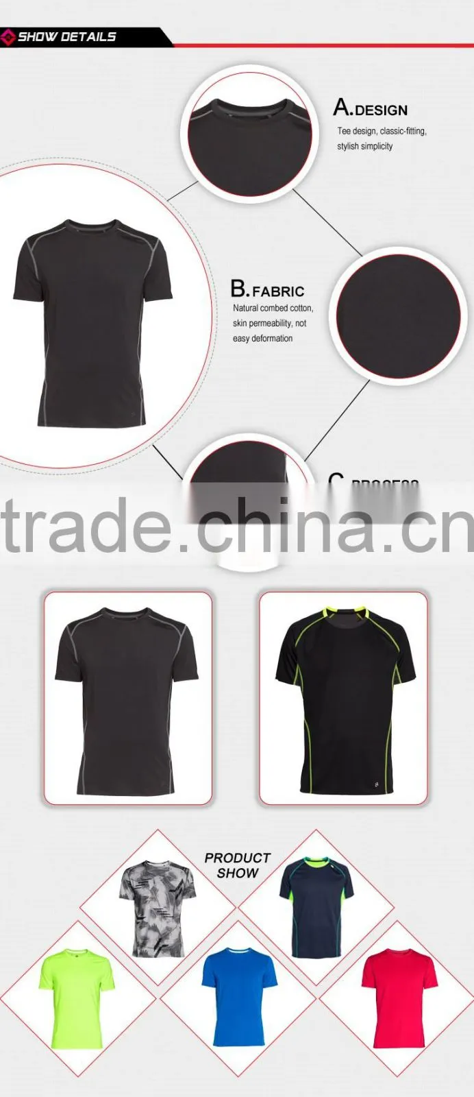 Brief Customization men's Spandex compression sportswear for sexy man sportswear