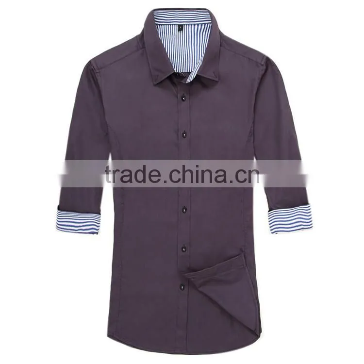 cotton men formal striped shirts