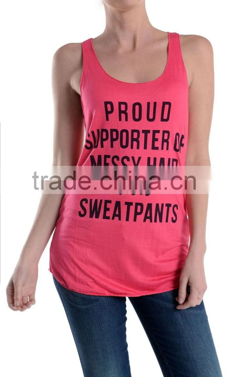 New Arrival Punk Letter Print Sleeveless T-shirt Tank Tops Vest Casual Blouse For Sexy Women