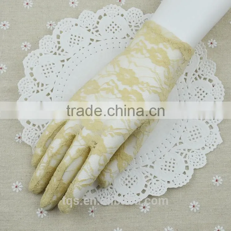 Women Lace Plus Size Wedding Gloves