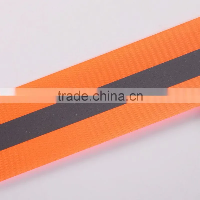 Hi Vis Reflective Fabric Tape Roll Sew-on, Lime green, reflective bias tape