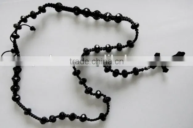 cross pendant leather necklace